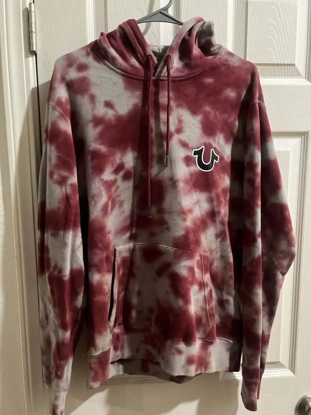 True Religion Men's Tie-Dye Logo Hoodie Size M